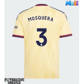 Arsenal Cristhian Mosquera #3 Alternativní Dres 2026-27 Krátký Rukáv